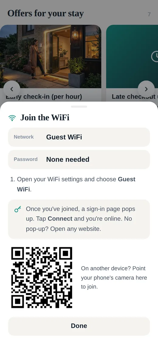 The WiFi join sheet